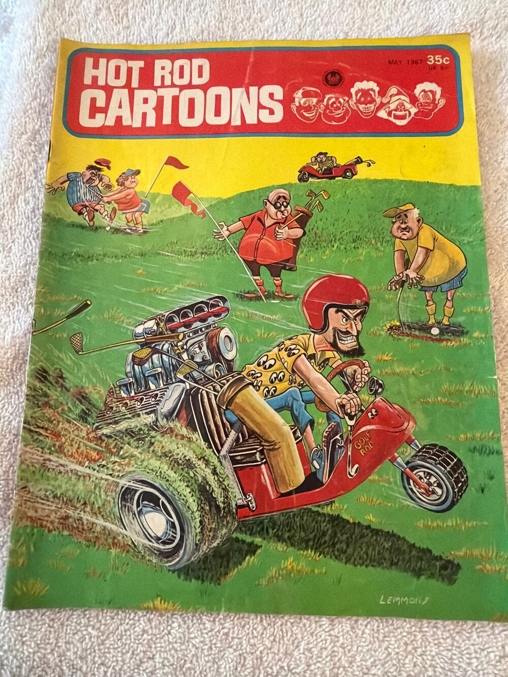 Hot Rod Cartoons #1 May 1967 Vintage Humor Comic Magazine Charlton Complete